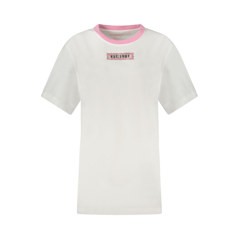 

Белые хлопковые топ и футболка Guess Shoes