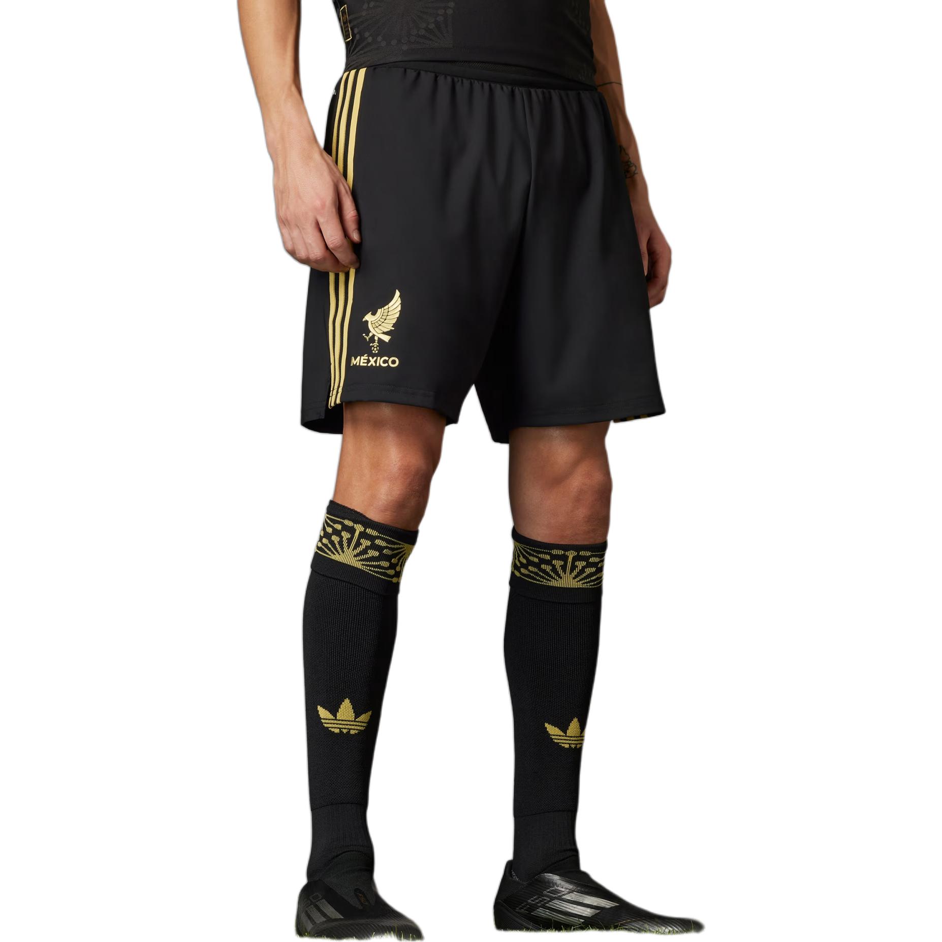 Adidas Originals Футболка Mexico 25 Gold Shorts — фото 4