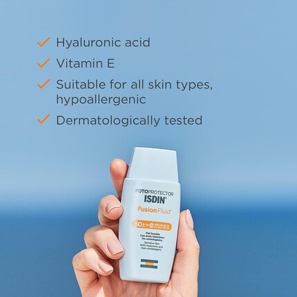 Солнцезащитный крем для лица Fusion Fluid Spf 50+ 50 мл, Isdin — фото 3