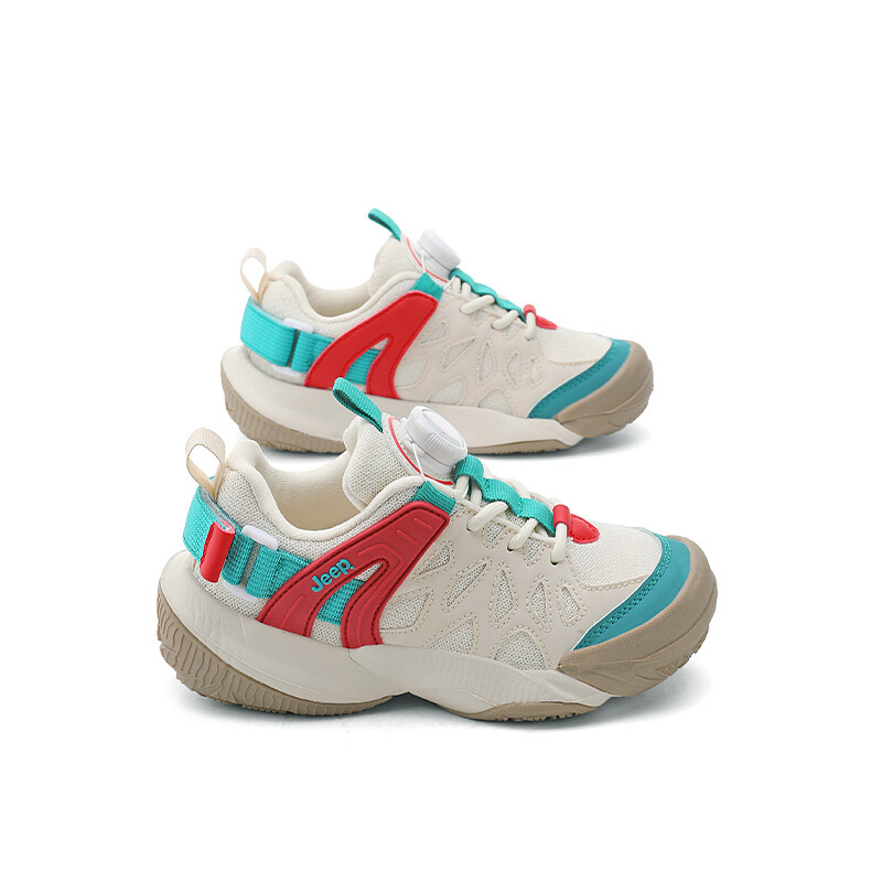 Кроссовки Jeep Kids Lifestyle Shoes Kids Low-top Beige/Red, бежевый/красный — фото 3