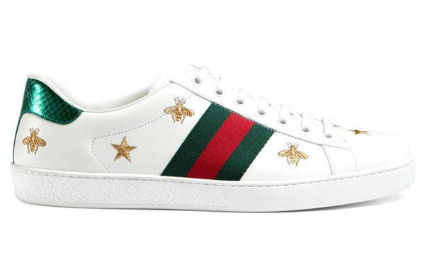 Кроссовки ace embroidered 'bees and stars' Gucci, белый — фото 2