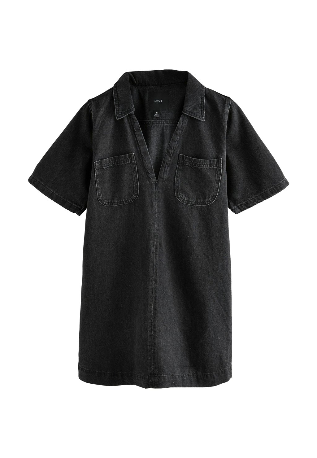 

Платье из денима TALL FIT FRONT POCKET Next, черный