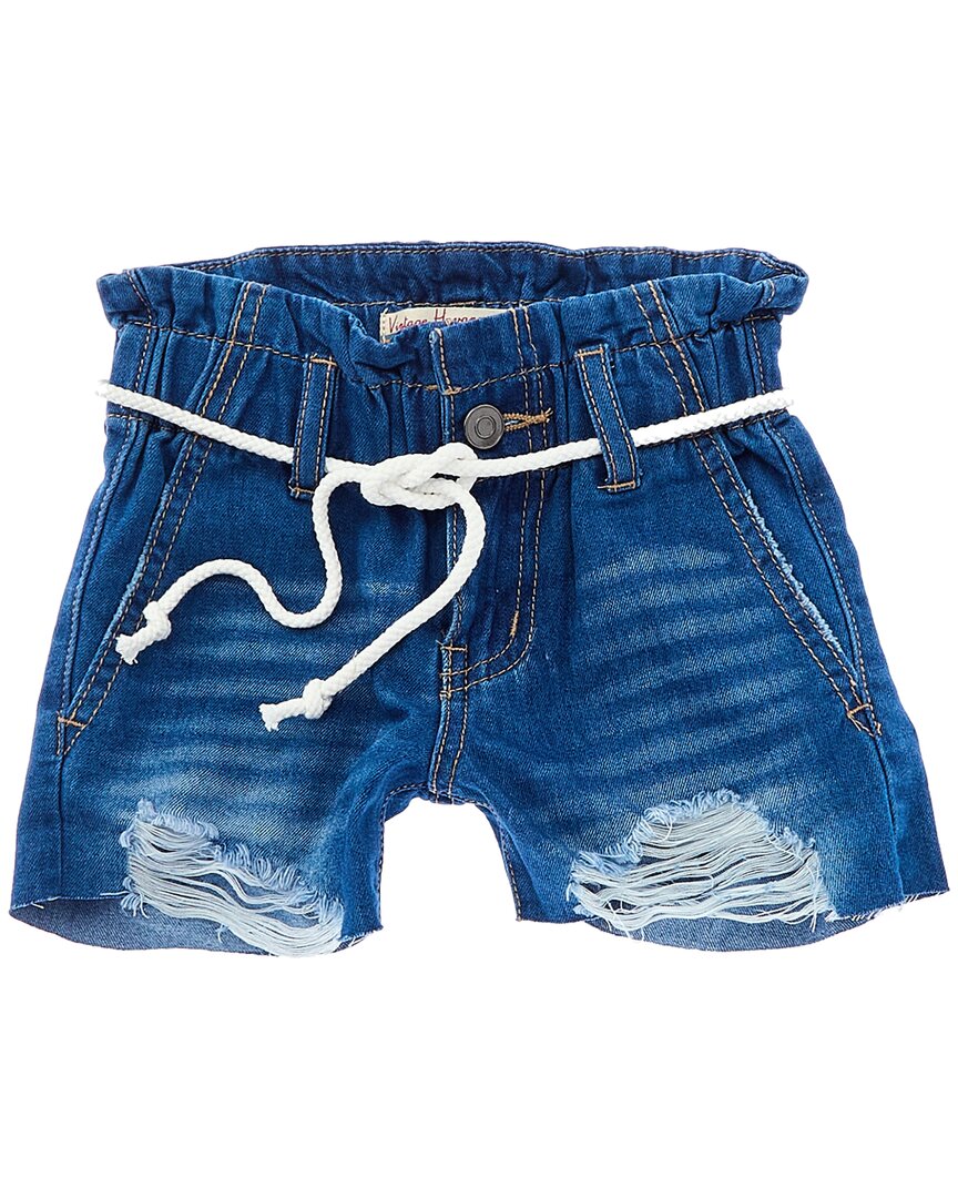 

Vintage Havana Distressed Paper Bag Short, синий