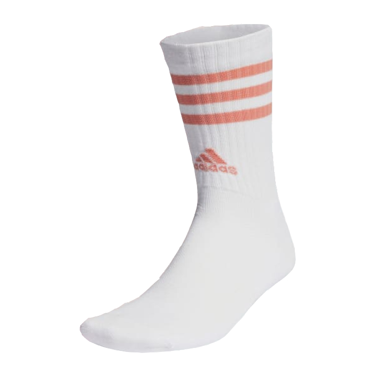 Полосатые носки с мягкой подкладкой 3 пары Mid Calf Socks Unisex 3 Pack Adidas, 3 Pack (хаки+Pink+белый) — фото 3
