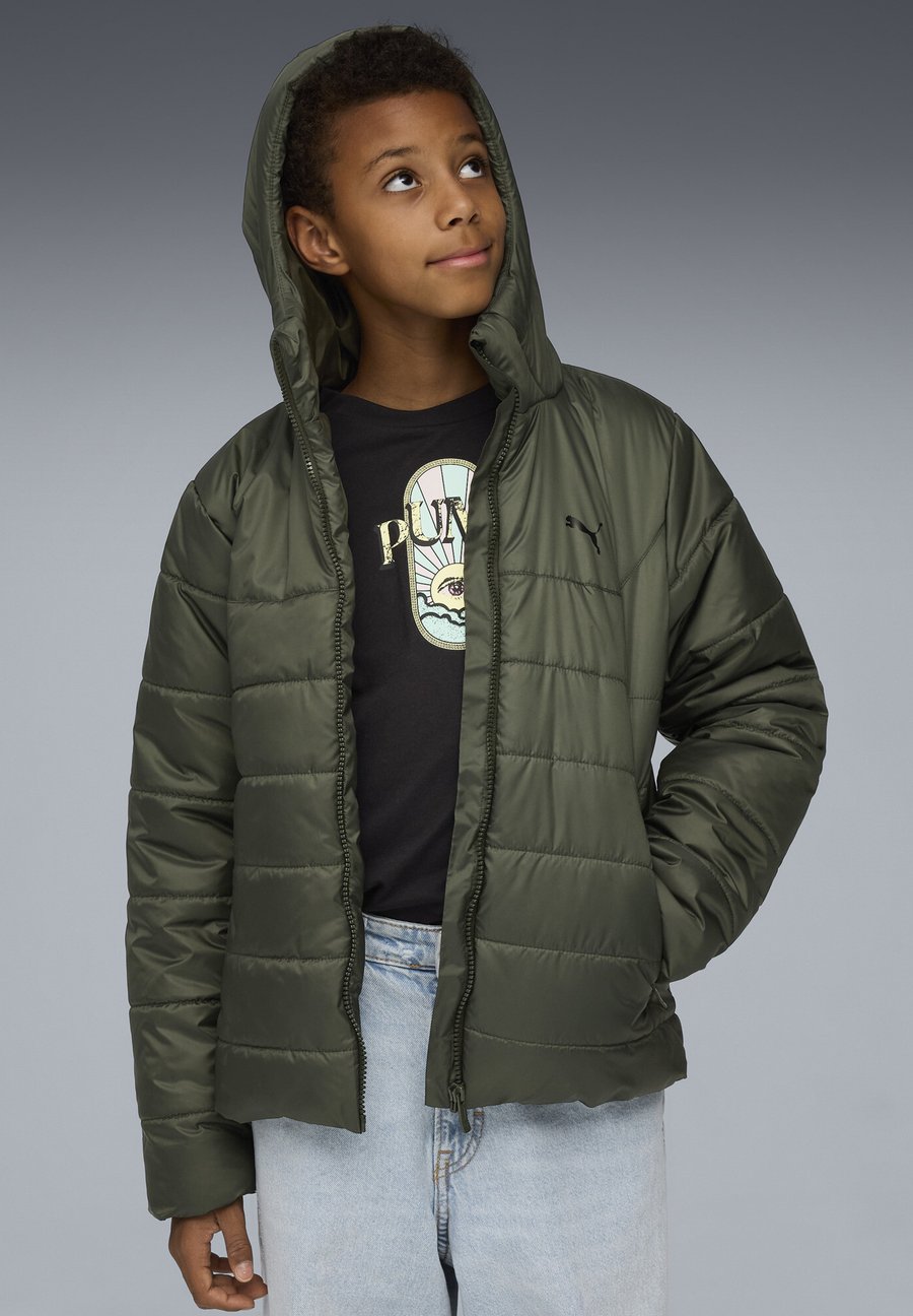 Зимняя куртка Puma HOODED PADDED, Dark Olive/Green — фото 2