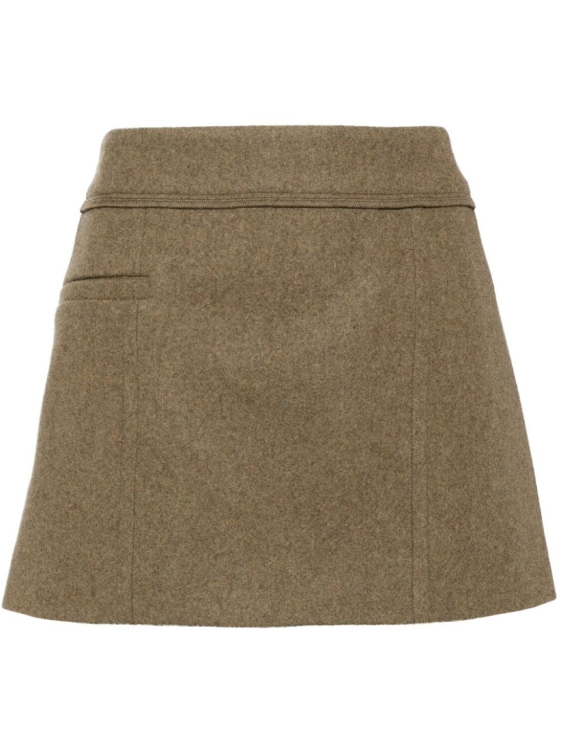 

Victoria Beckham мини-юбка из мериносовой шерсти, зеленый