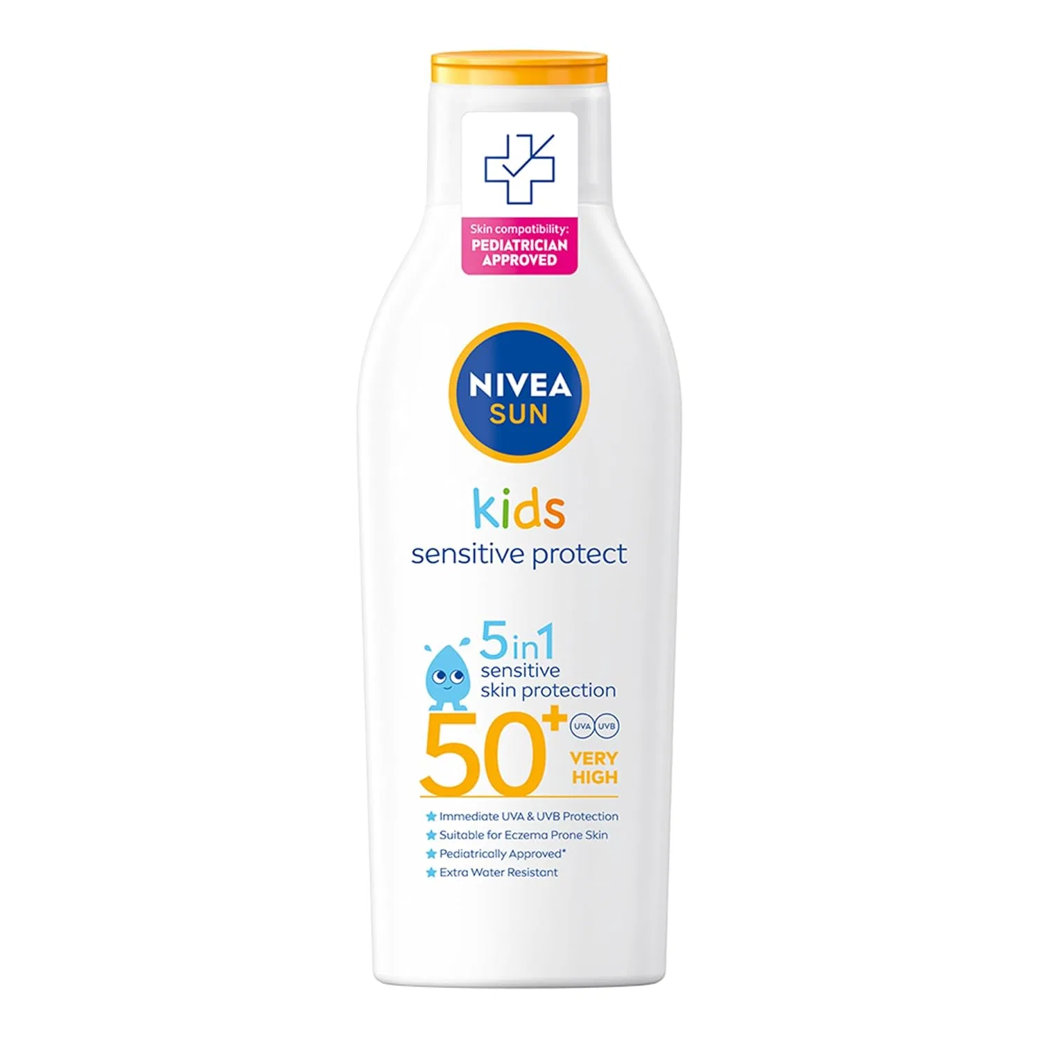 Детский солнцезащитный лосьон SPF 50+ «Kids Protect & Sensitive» от Nivea Sun, 200 мл Nivea Sun