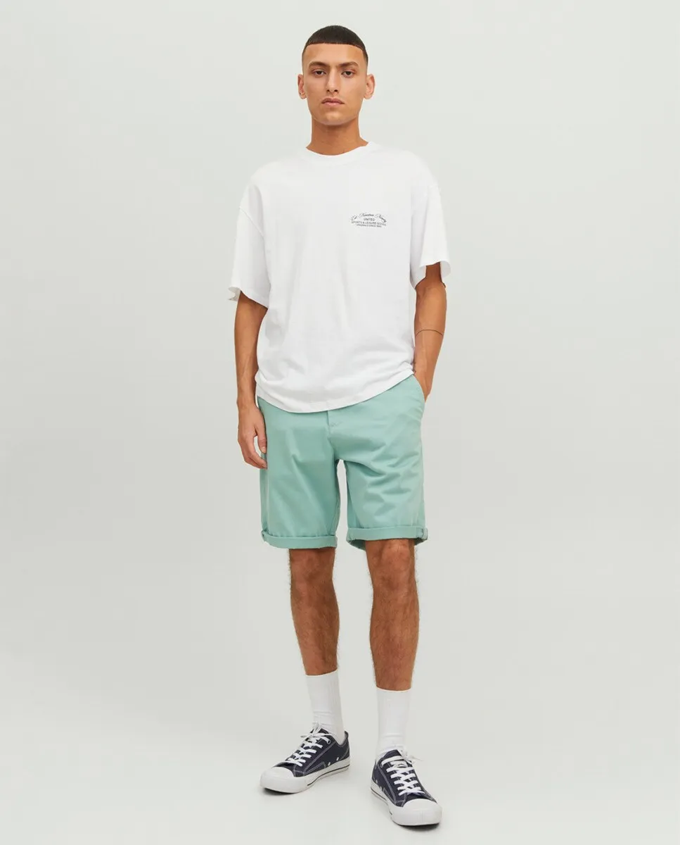 

Мужские однотонные шорты-бермуды Jack & Jones, зеленый