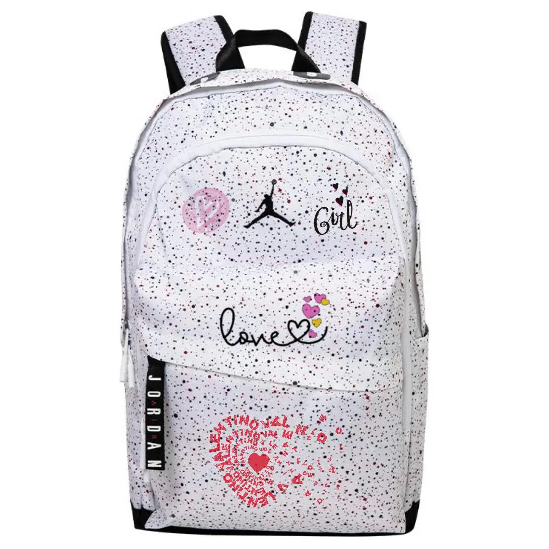 

Jordan Полиэстеровый рюкзак унисекс белый, English Heart