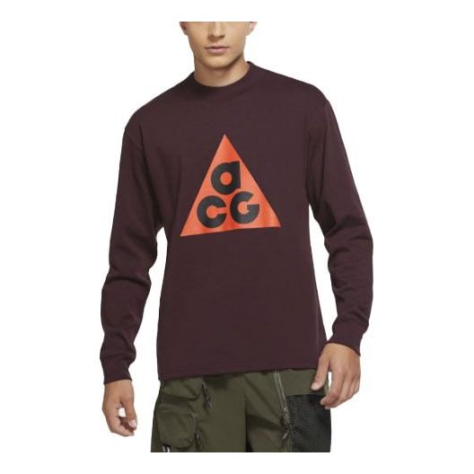 

Футболка men's acg round neck long sleeves red t-shirt Nike, красный