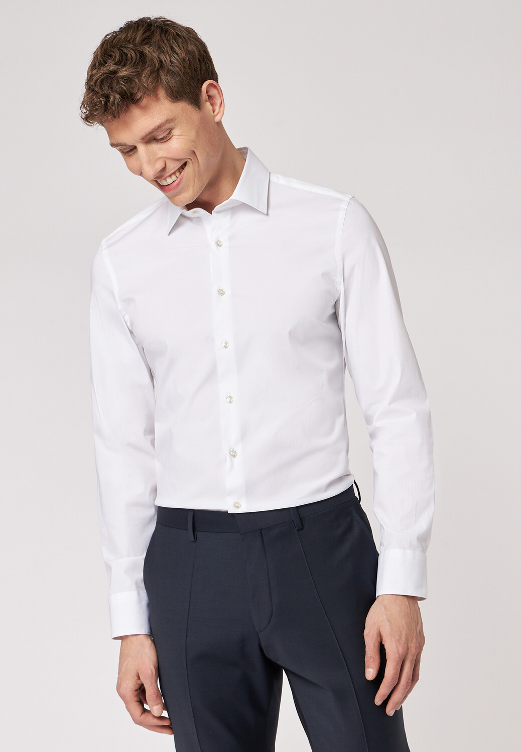 

Рубашка Roy Robson Business Business im Extra Slim Fit, белый