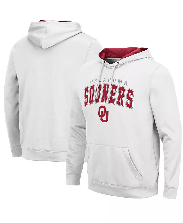 

Мужская толстовка с капюшоном Oklahoma Sooners Resistance Colosseum, белый