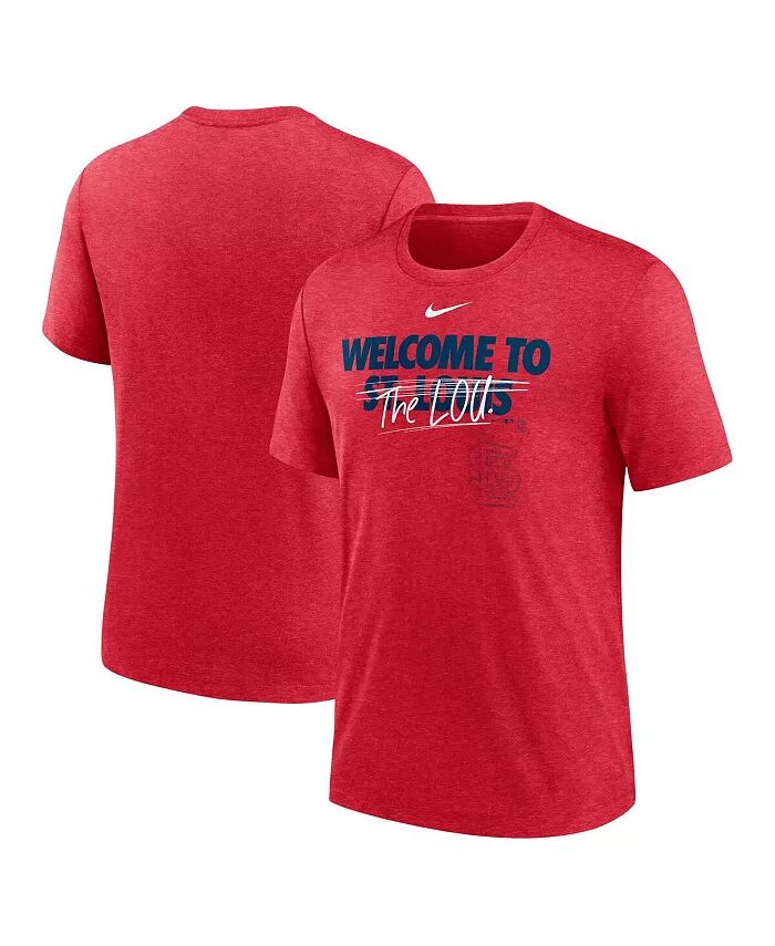 

Футболка мужская Heather Red St. Louis Cardinals Home Spin Tri-Blend Nike