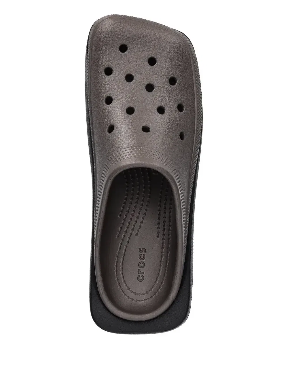 Слиперы на платформе Crocs, серый — фото 4