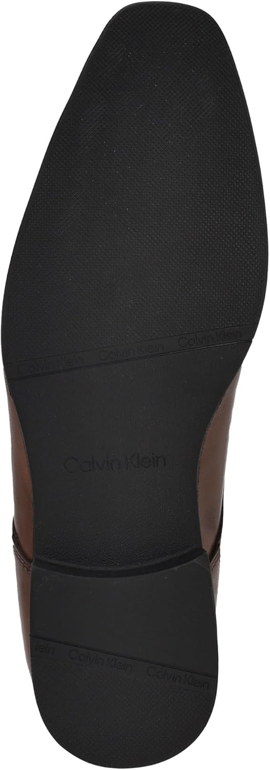 Туфли Calvin Klein Men's Brodie Oxford, Dark Brown Leather 200 — фото 4