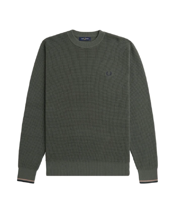 

Толстовка с круглым вырезом aw24 Fred Perry, зеленый