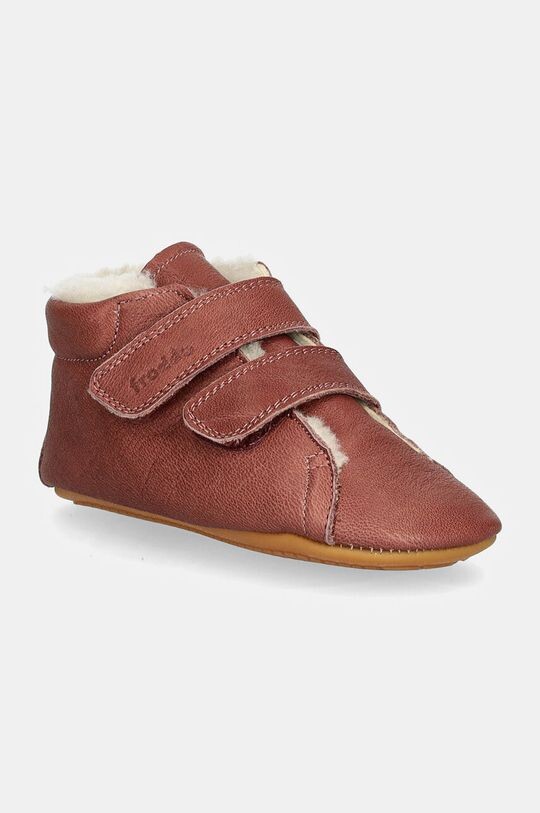 

Детские кожаные туфли PREWALKERS FURRY Froddo, розовый