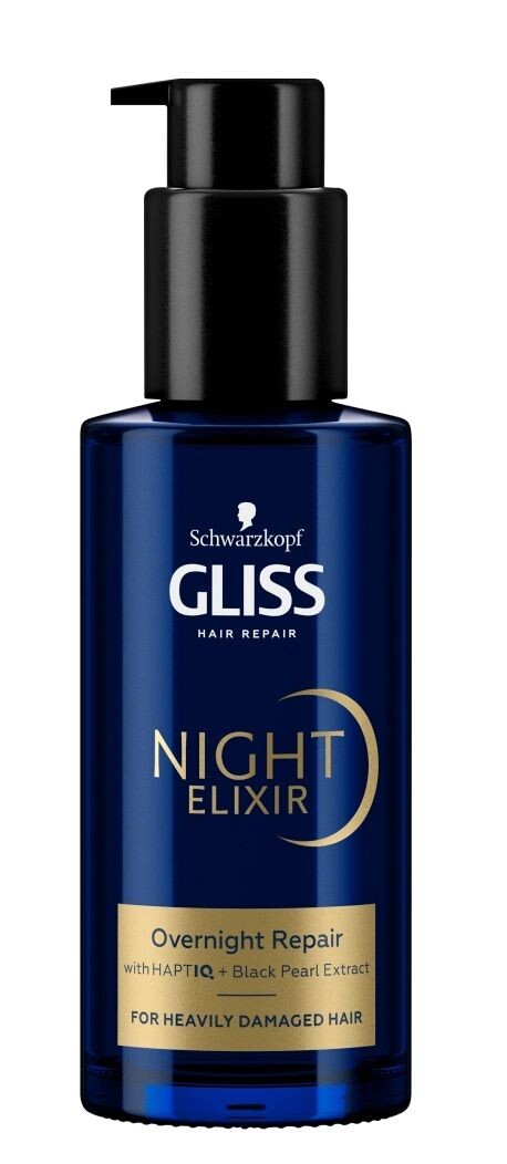 

Сыворотка для волос Gliss Night Elixir Ultimate Repair, 100 мл