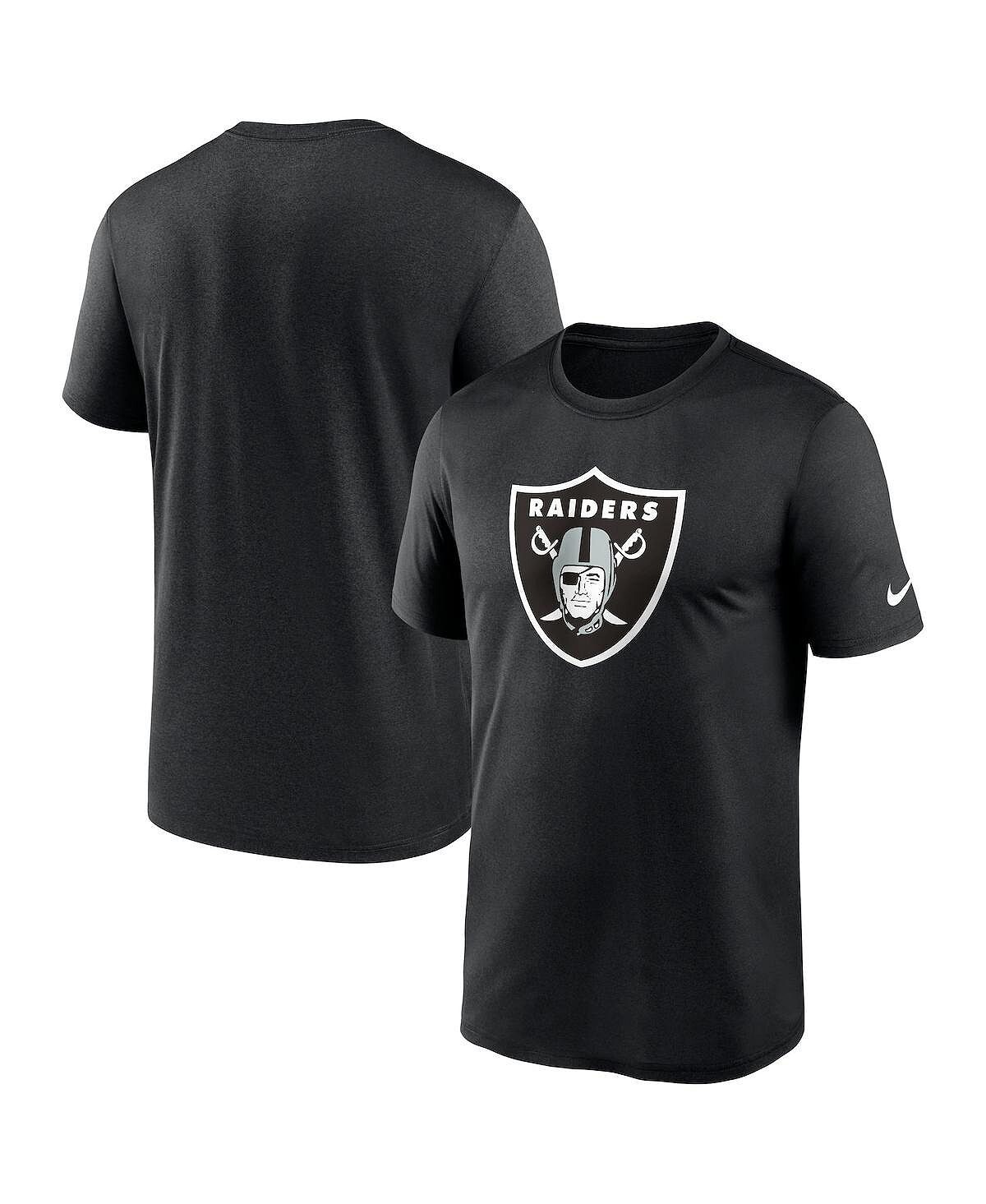 

Мужская черная футболка с логотипом Las Vegas Raiders Legend Performance Nike, Черный, Мужская черная футболка с логотипом Las Vegas Raiders Legend Performance Nike