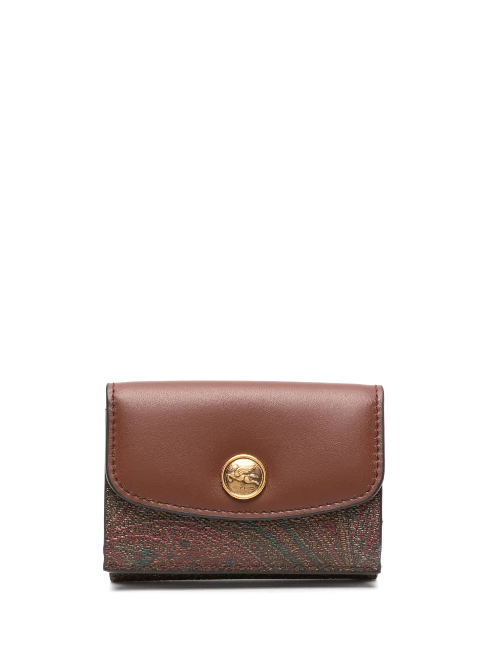 

Кошелек с узором пейсли ETRO, коричневый