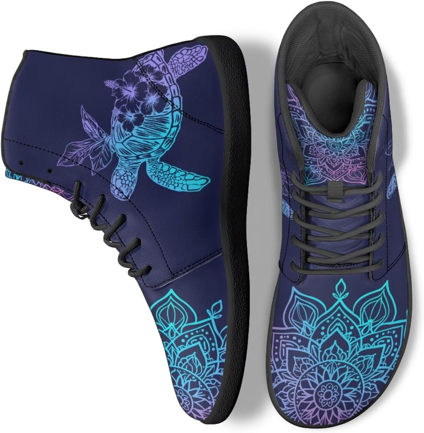 

Кроссовки для ходьбы для женщин и мужчин, противоскользящие, для бега, высокие теннисные спортивные обувь Ecaestolph, синий