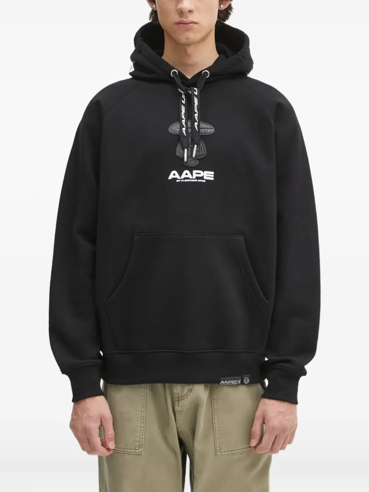 

Толстовка с логотипом AAPE BY *A BATHING APE Moonface, черный