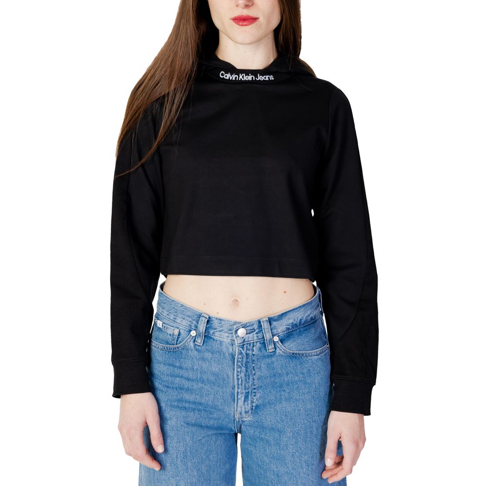 

Черные вискозные топ и футболка Calvin Klein Jeans