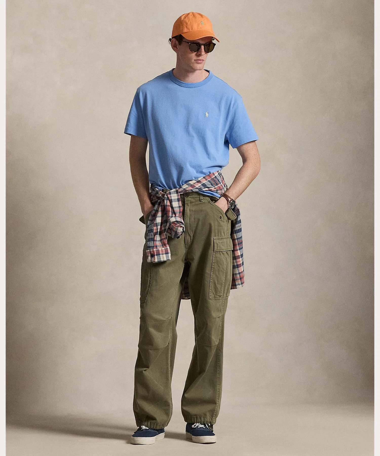 Мужская футболка Polo Ralph Lauren Classic Fit Jersey Crew Neck — фото 3