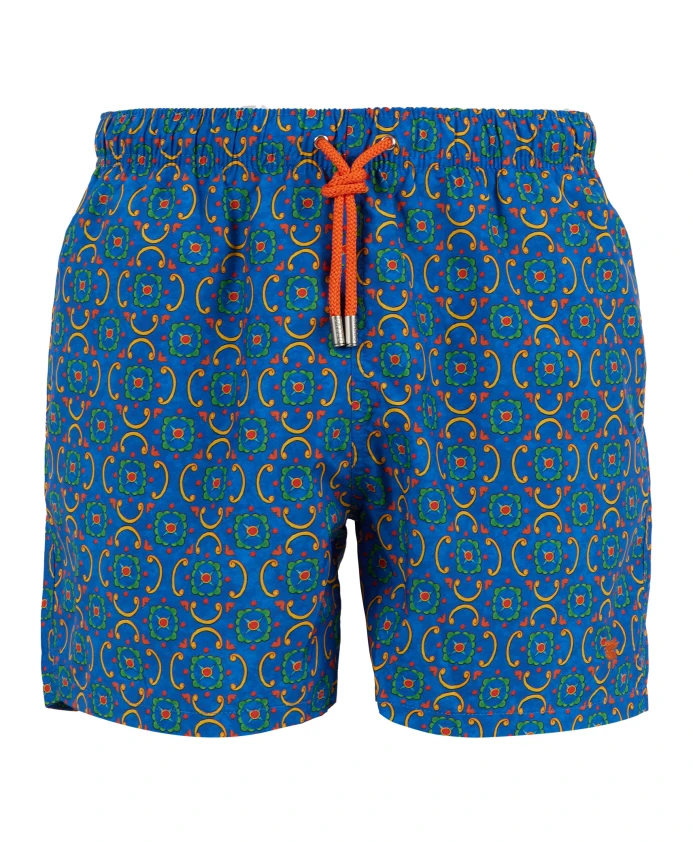 

Мужские синие плавки с красочным керамическим узором Gallo, мультиколор