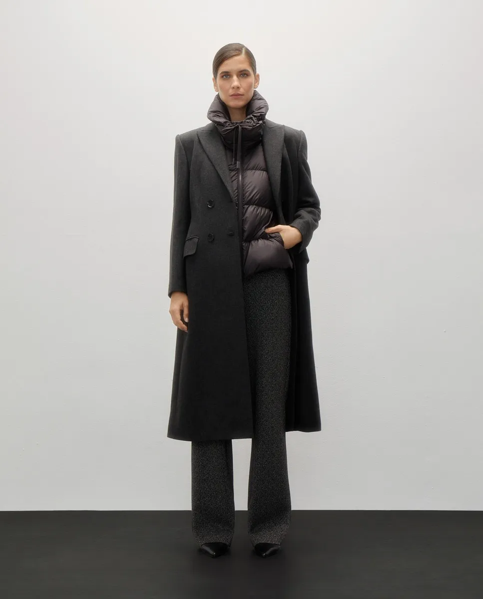 

Женский короткий утепленный жилет Woman Limited El Corte Inglés, серый