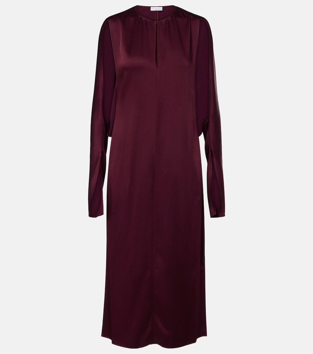 

Атласное платье с вырезом Stella McCartney, Bordeaux