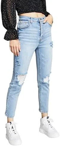 

Женские джинсы прямого кроя с потайной пуговицей And Now This