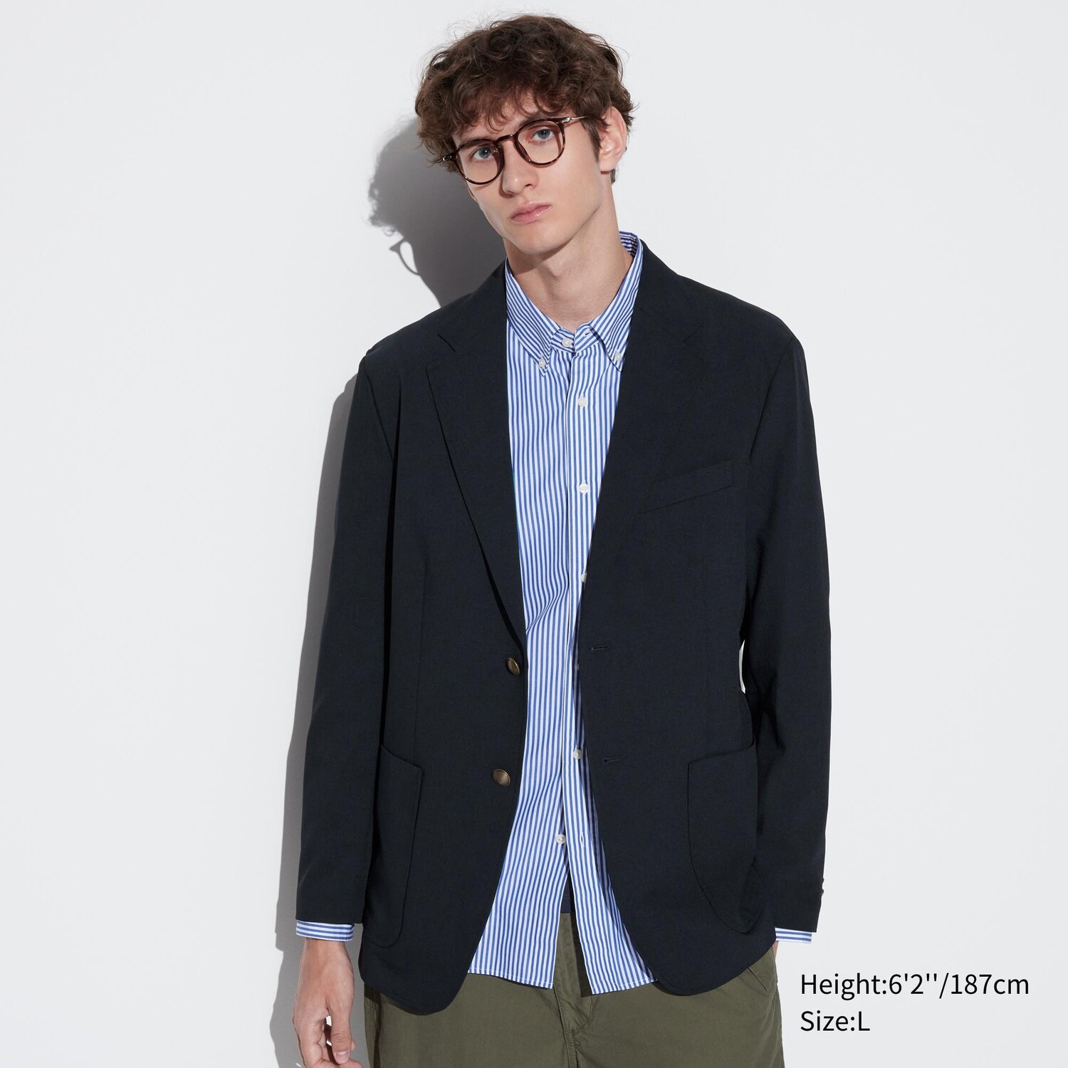 

Блейзер AirSense UNIQLO, темно-синий