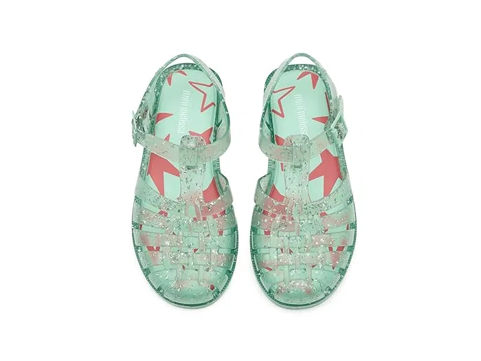 Сандалии с блестками Possession Shiny Elements Mini Melissa, Glitter Green — фото 3