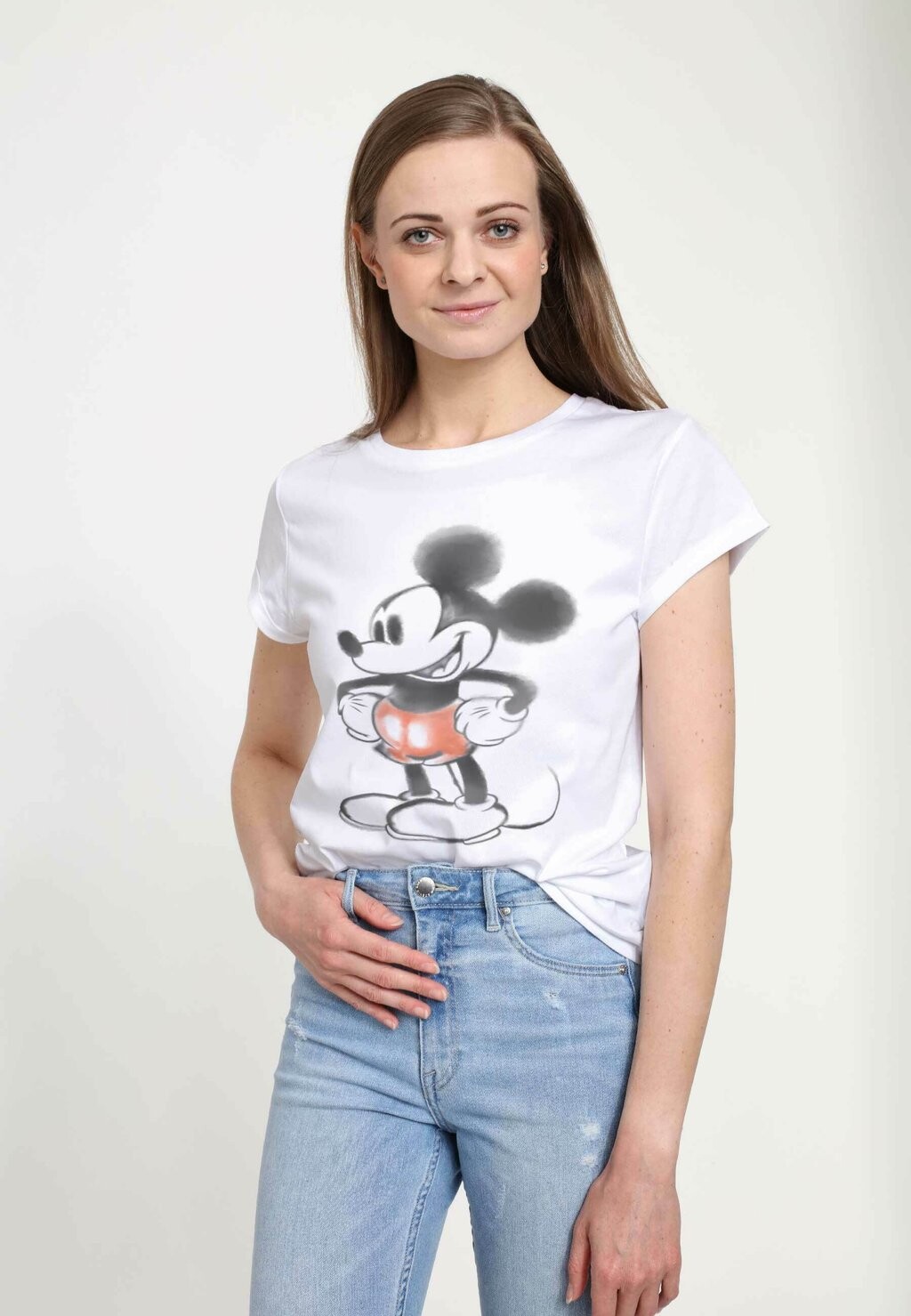 

Футболка с принтом Disney Classic Mickey Mickey Watery Disney, белый