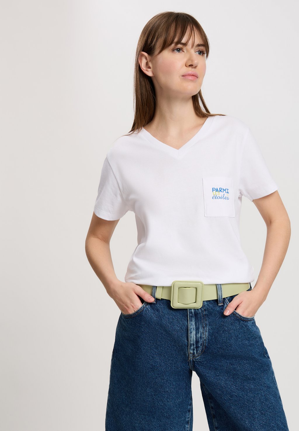 

Футболка с принтом Cross Jeans, белый