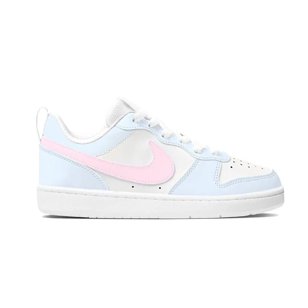 Кроссовки для скейтбординга Court Borough Leather Abrasion Resistant Low top Kids', подростковые Nike, Pink — фото 4