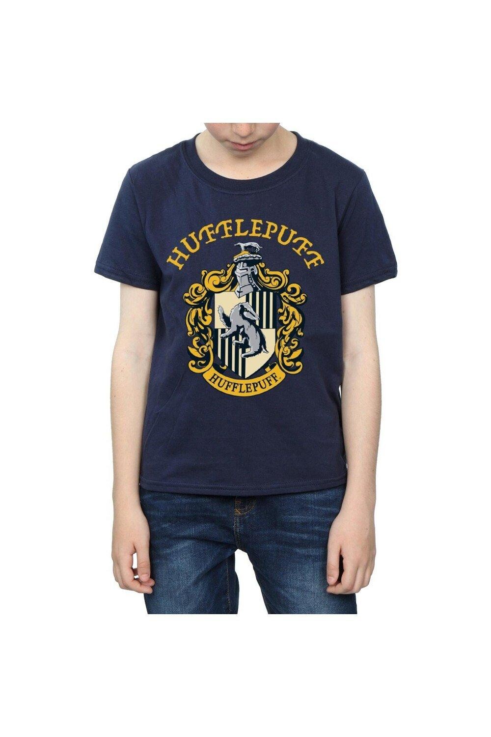 Хлопковая футболка Хаффлпаффа Harry Potter, темно-синий — фото 3