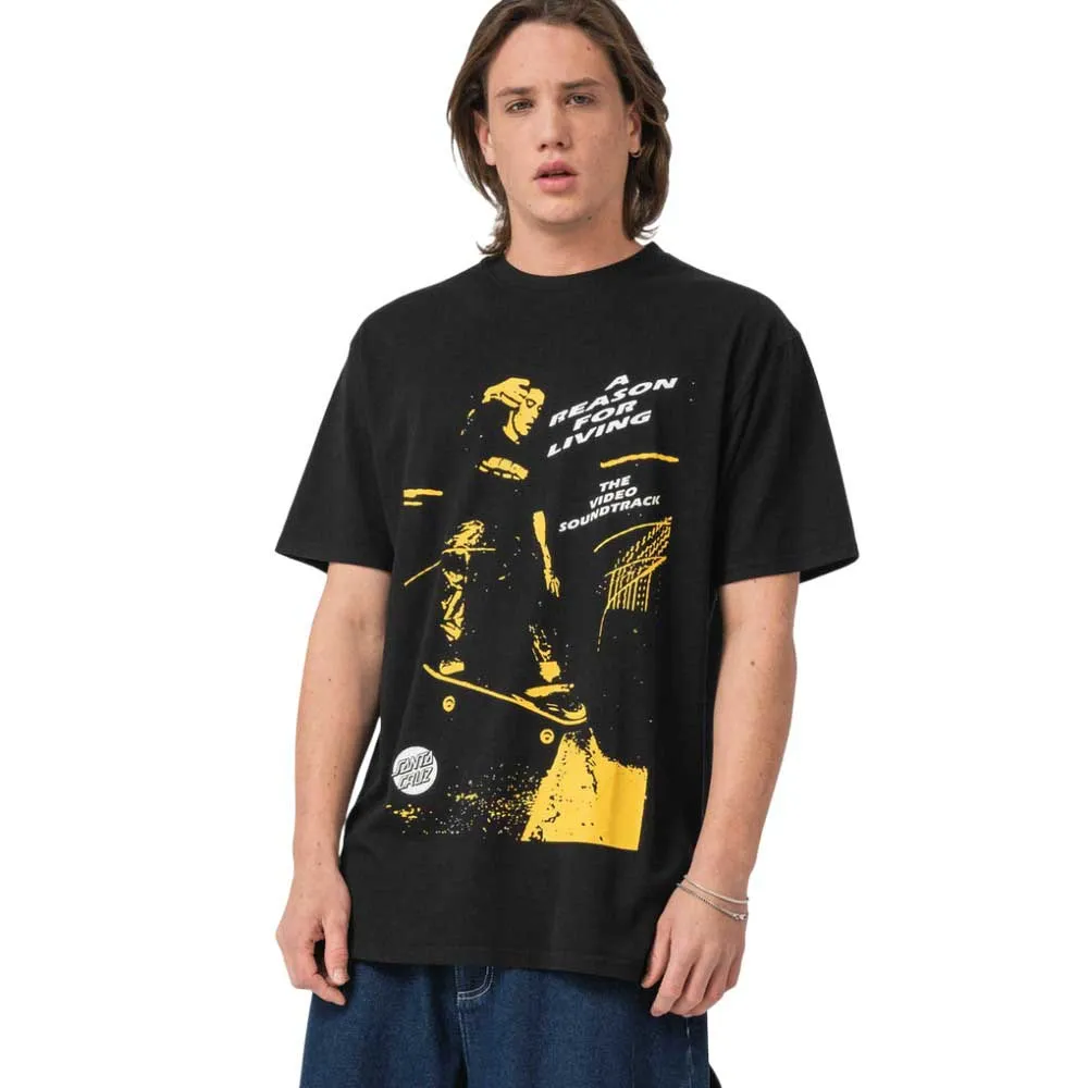 

Футболка с коротким рукавом Santa Cruz Reason for living soundtrack, черный