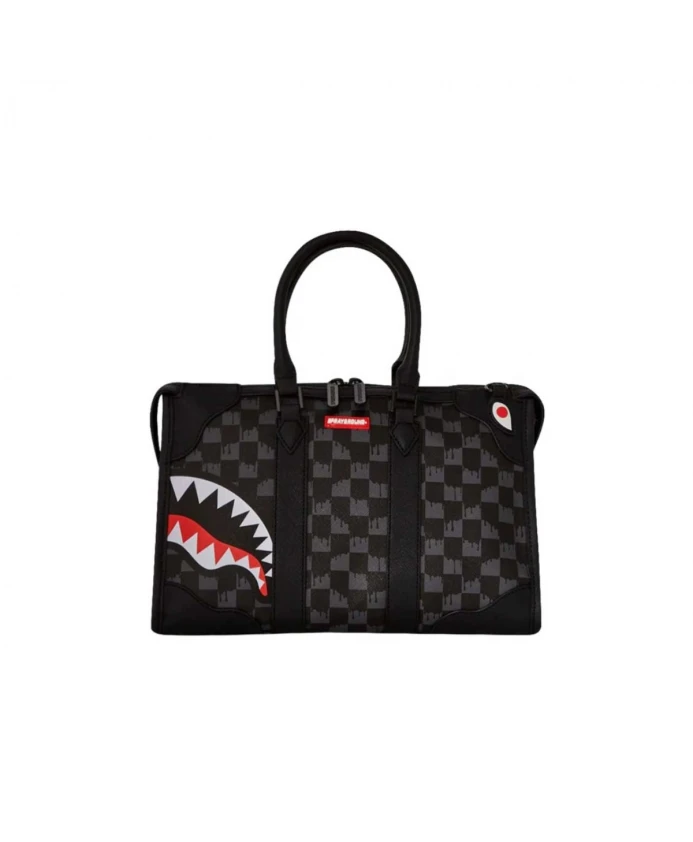 

Миниатюрная спортивная сумка в клетку "капля" Sprayground, черный