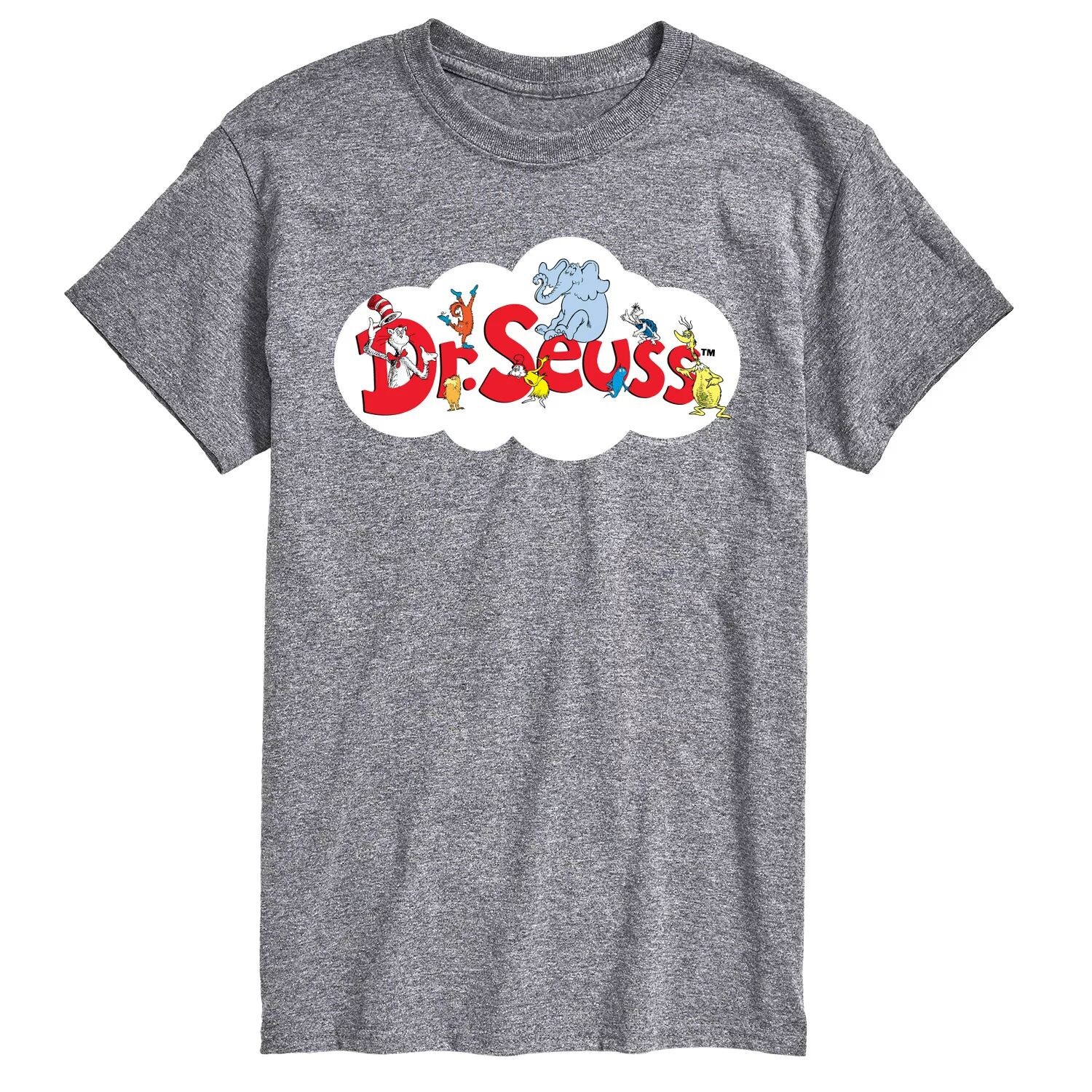 

Футболка с логотипом Big & Tall Dr Seuss Cloud License, серый