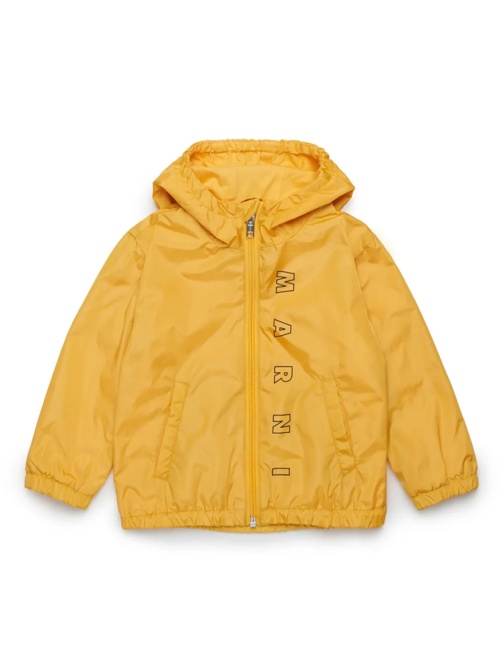 

Куртка с капюшоном и логотипом Marni Kids, желтый
