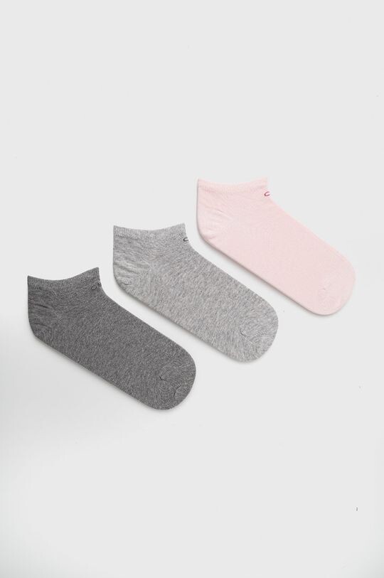 

Носки (3 пары) Calvin Klein, розовый