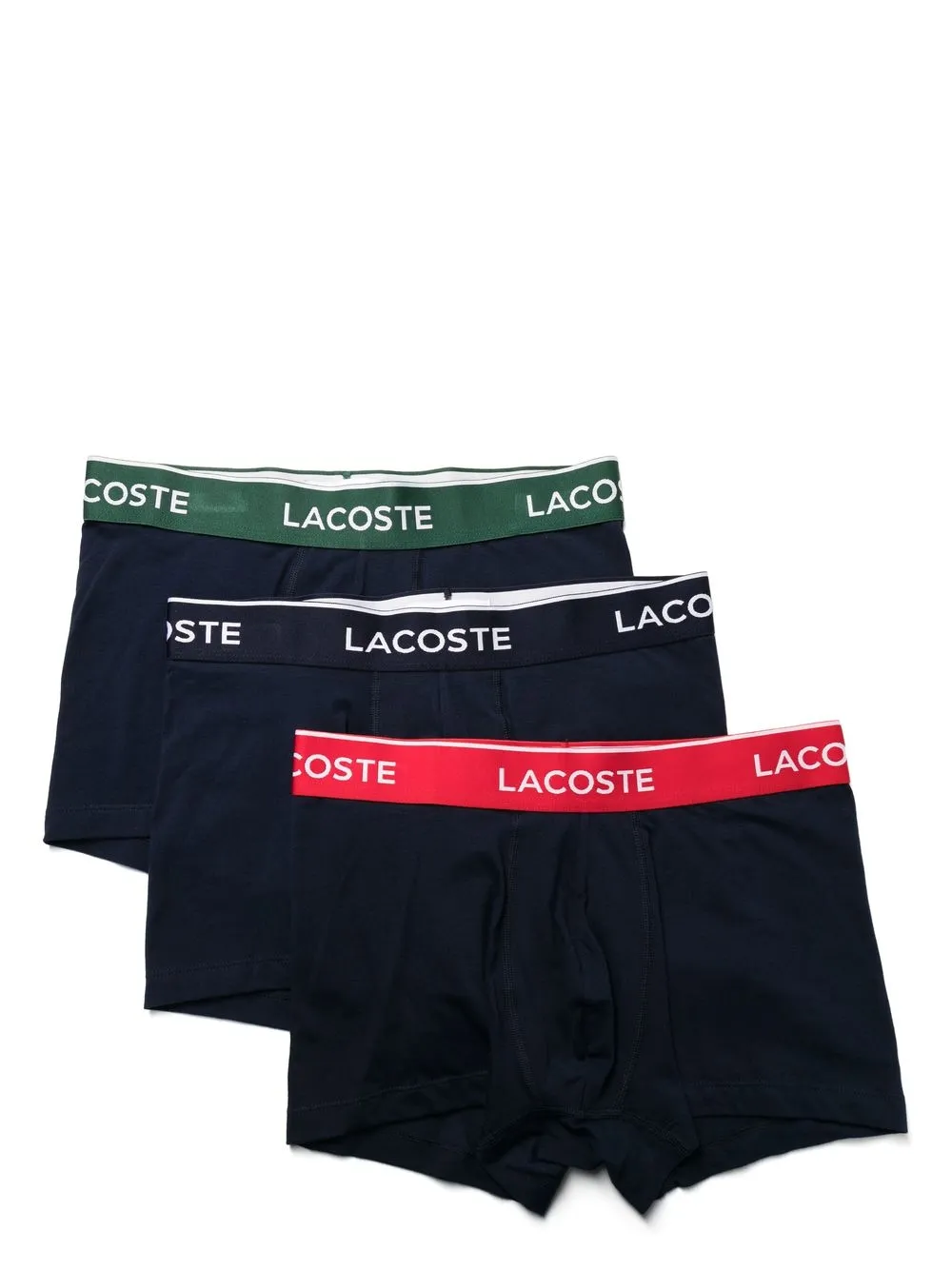 

Комплект из трех боксеров с логотипом Lacoste, синий