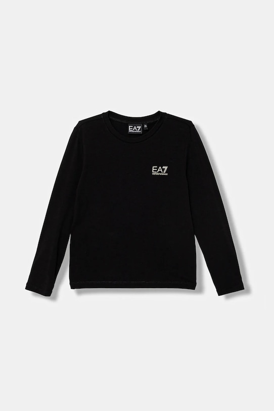 

Детская хлопковая водолазка Ea7 Emporio Armani, черный