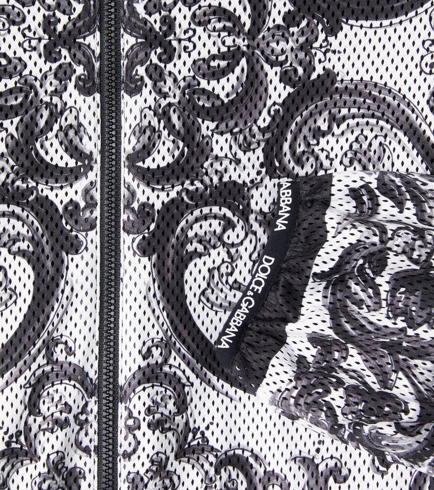 Куртка с капюшоном на молнии majolica Dolce&Gabbana Kids, Maiolica 3L Nero — фото 3