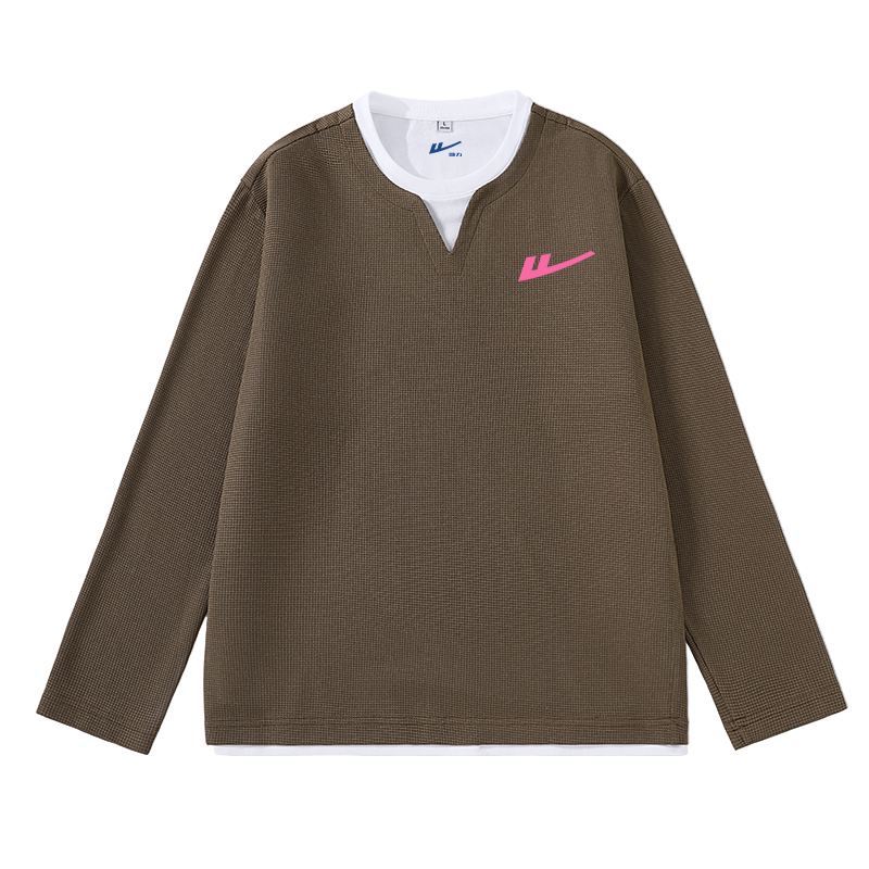 

Футболка Unisex Moderate Mock Two Piece WARRIOR, coffee