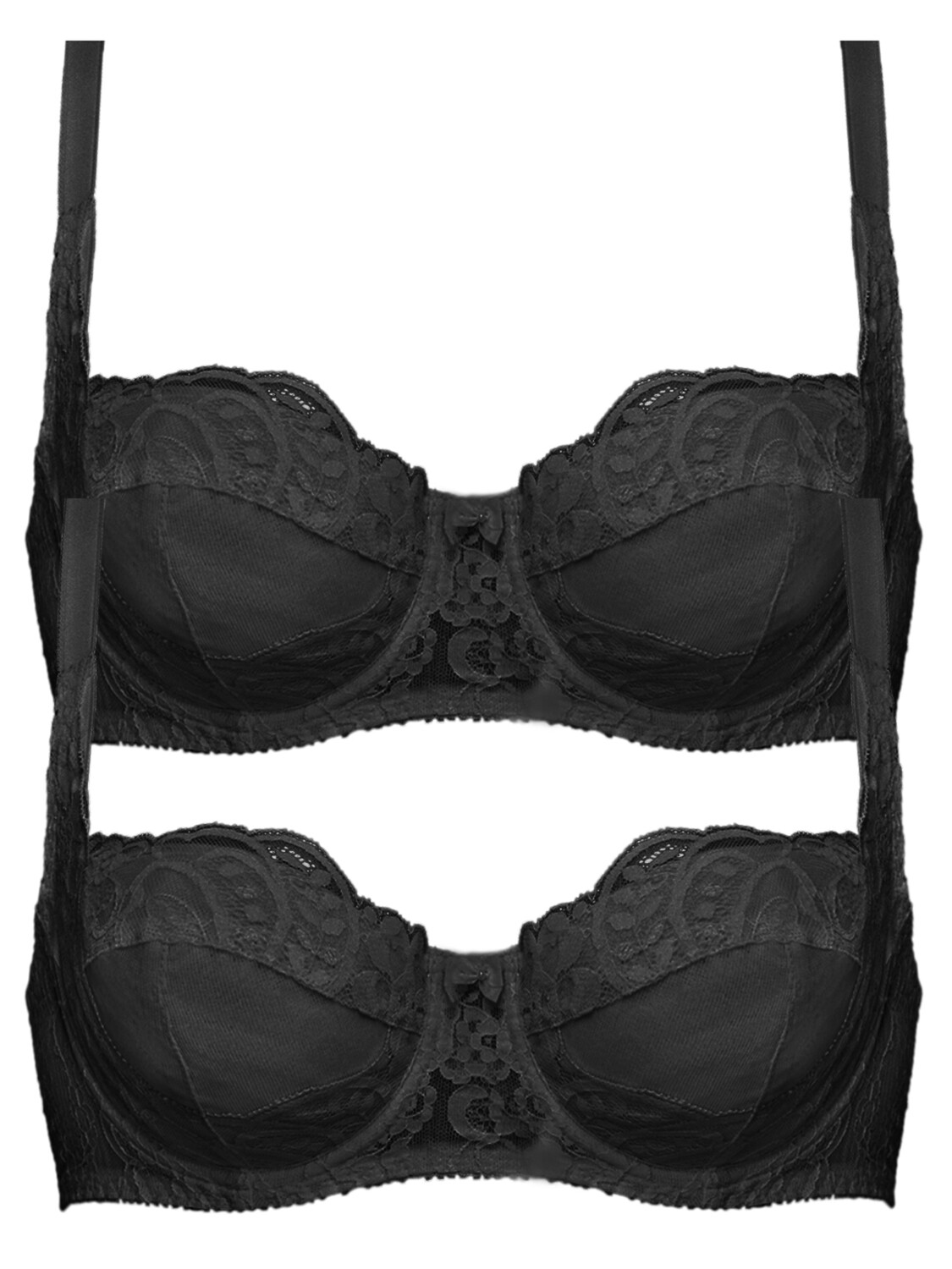 

Бюстгальтер пуш ап SUSA 2er Pack Dirndl BH mit Bügel Wiesn Zauber, черный