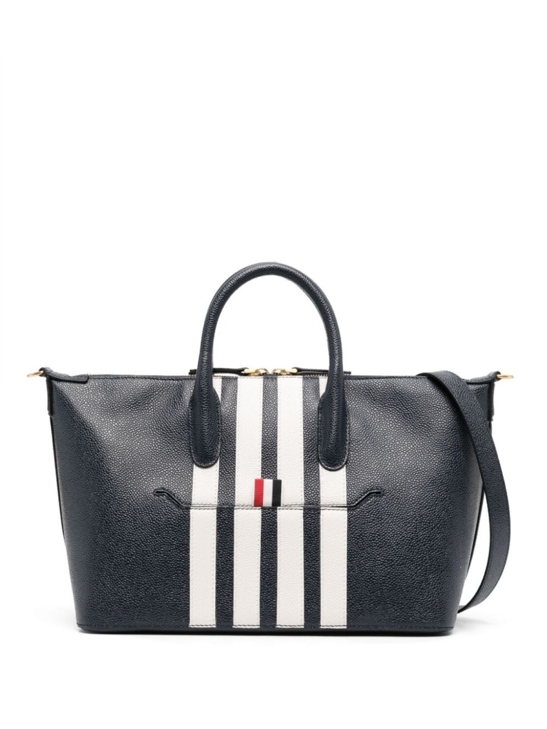 

Thom Browne сумка-тоут с полосками 4-Bar, синий