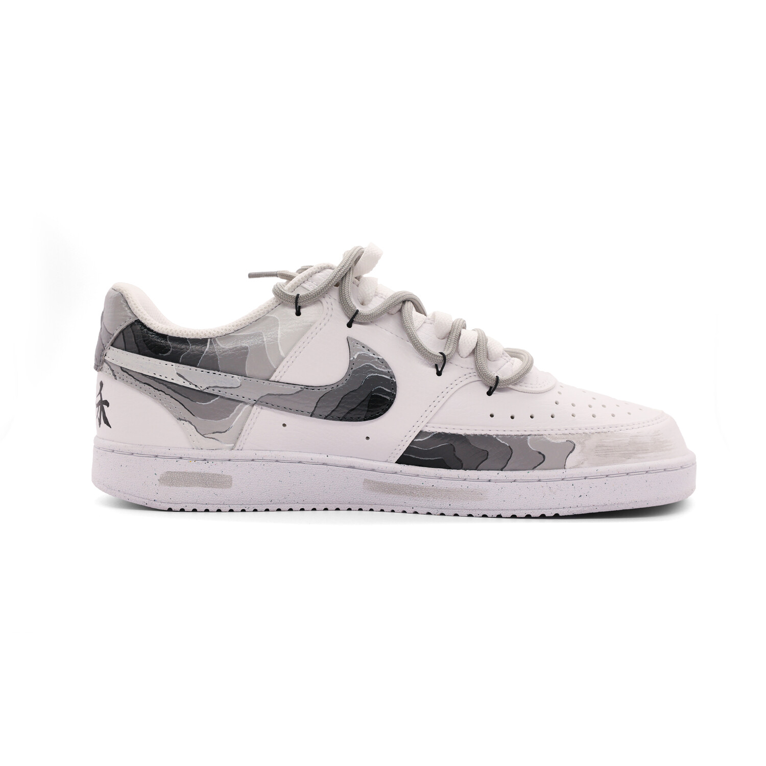 

Кроссовки Nike Court Vision Low Skateboarding Shoes Men Low-top White/black/gray, серый